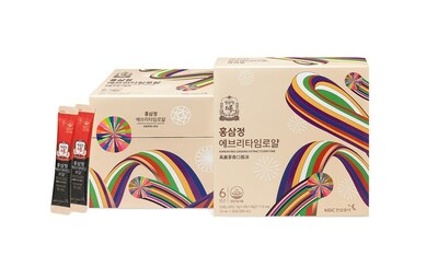 Quà lưu niệm được khuyên dùng từ Hàn Quốc, Chiết xuất nhân sâm đỏ Hàn Quốc của Jung Kwan Jang Everytime Royal K-Heritage Edition với thiết kế năm màu truyền thống